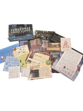 Deadbolt Mystery Society Christmas Light Caper Box COMPLETE